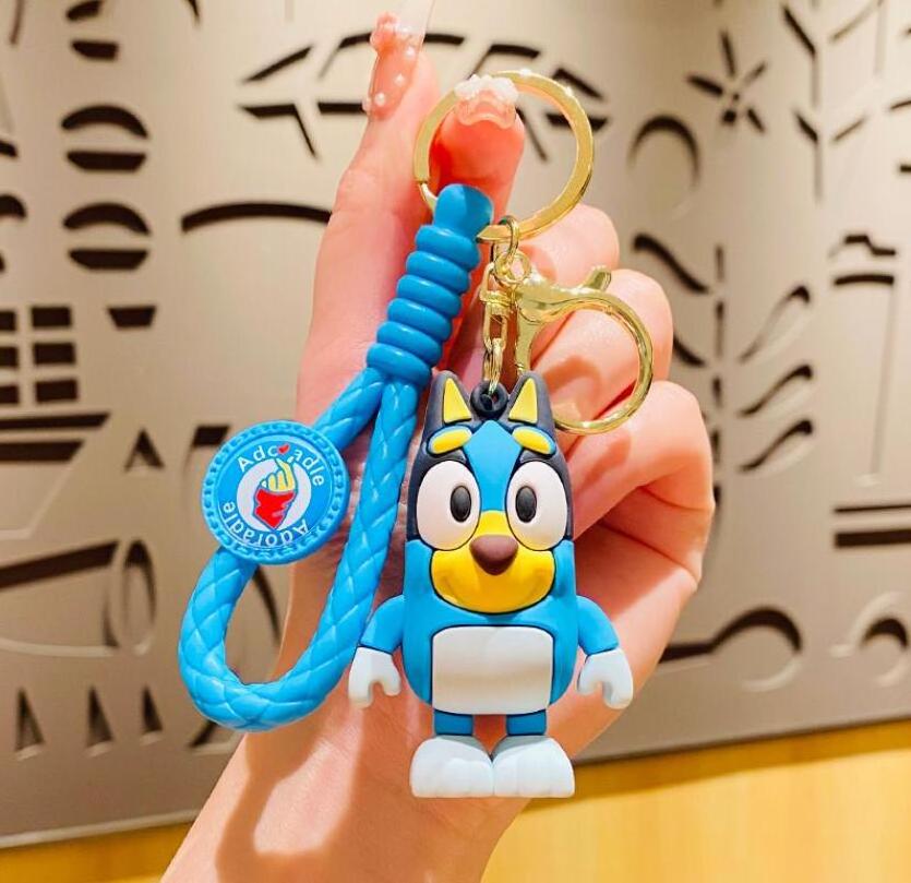 XUX Cartoon Cute 3D Bluei Keychains Wholesale Bingo Keychain Bag Pendant Toy For Kids Festival Gift