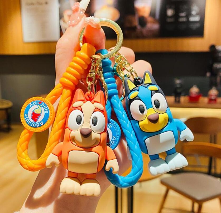 XUX Cartoon Cute 3D Bluei Keychains Wholesale Bingo Keychain Bag Pendant Toy For Kids Festival Gift