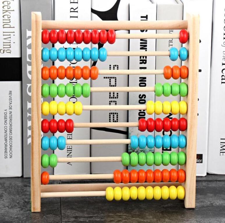 XUX Baby Math Educational Toys  Wooden 3d Toys Children Learning Kids Abacus Counting Frame Math Toys