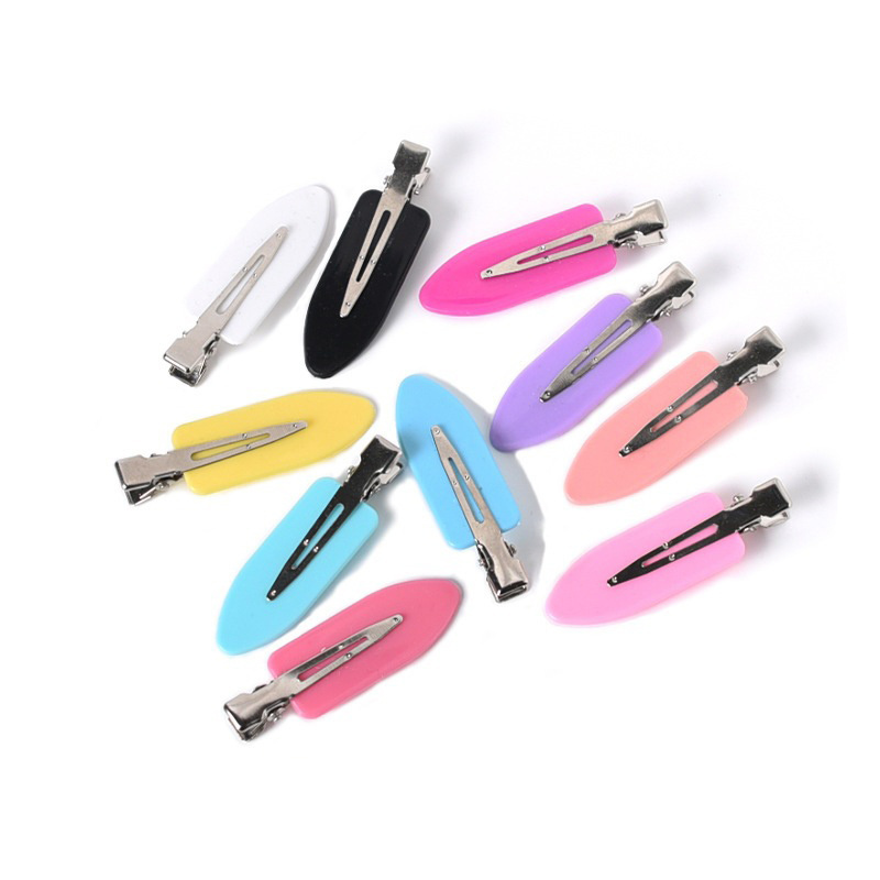 XIXI Shovel Duck Bill Flat No Dent Plastic Side Hairgrip Makeup Traceless Creaseless Salon Crease Less No Bend Hair Clip