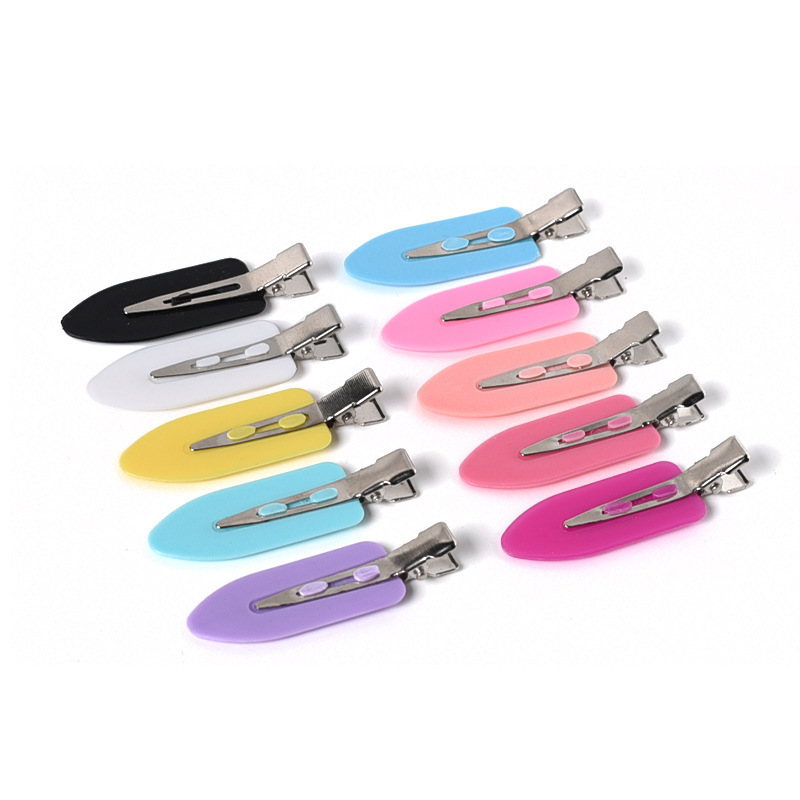 XIXI Shovel Duck Bill Flat No Dent Plastic Side Hairgrip Makeup Traceless Creaseless Salon Crease Less No Bend Hair Clip