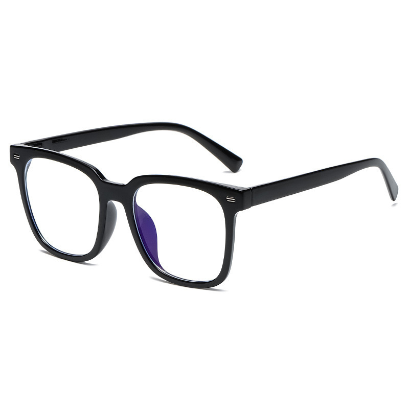 Retro big face TR full frame glasses frame unisex anti-blue light glasses frame cross-border street fashion flat mirror