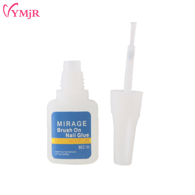 10 Ml Hdpe Super Glue Bottle With Brush Cap For Nail Polish Private Label Super Nontoxic Nail Glue For Nail Salons