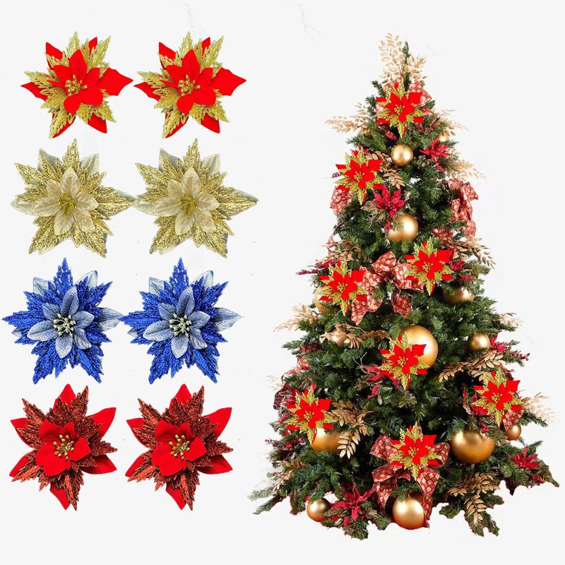 Artificial gold powder  christmas tree flowers decoration accessories  supplies flowers