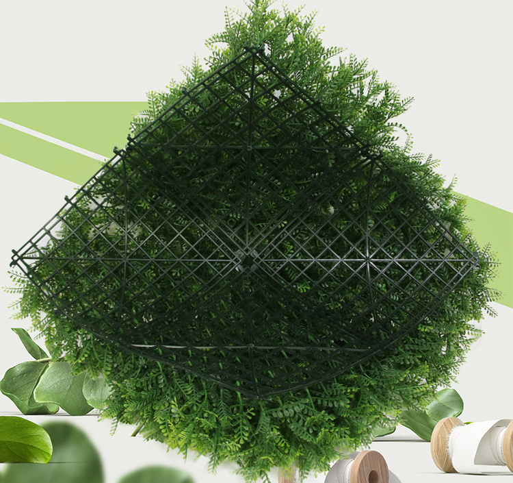 RSH outdoor decoration sunscreen pine grass mimosa wall artificial plant wall