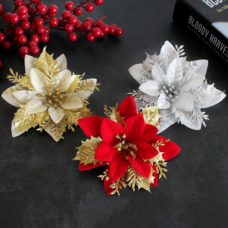 Artificial gold powder  christmas tree flowers decoration accessories  supplies flowers