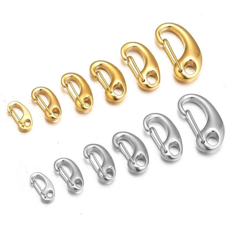 Stainless Steel Lobster Clasps Necklace Hooks Chains Connectors Bracelet Making DIY Jewelry Supplies Accessories