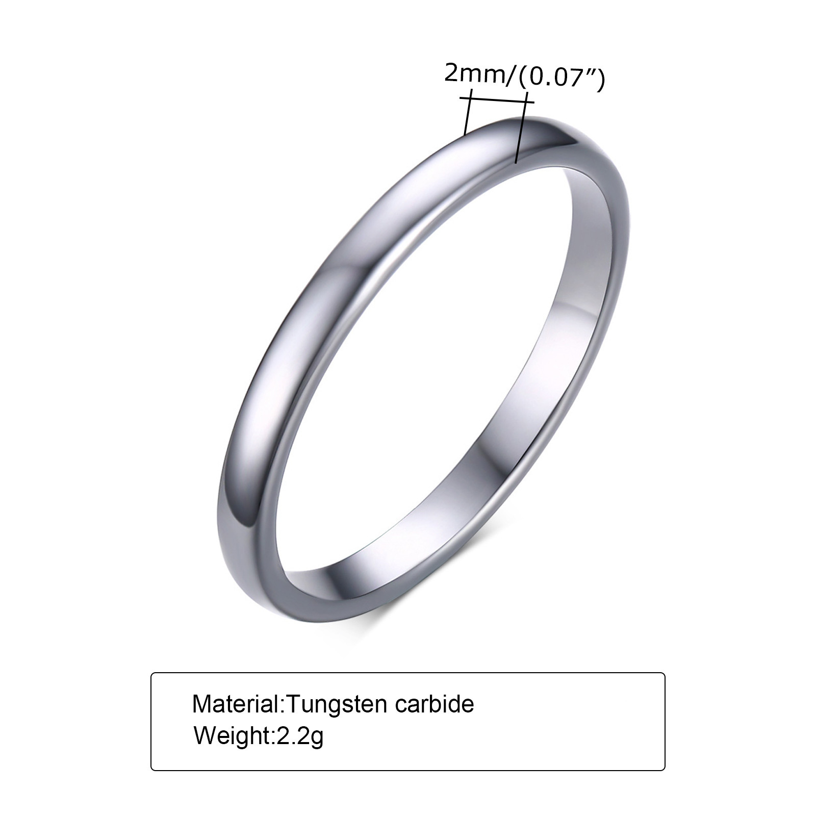 Tungsten carbide  plain ring for men couple ring jewelry wedding rings gold 18k couple jewelry