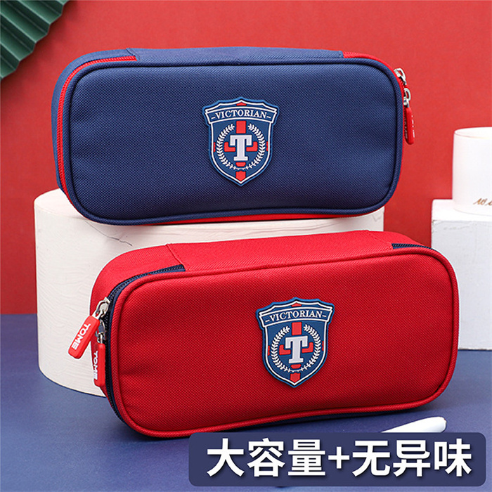 Discount Price ! Factory Direct stationery manufacturers in yiwu ,Newest Back to school children's Kawaii England Style Oxford Cloth pencil bag pencil zipper bag