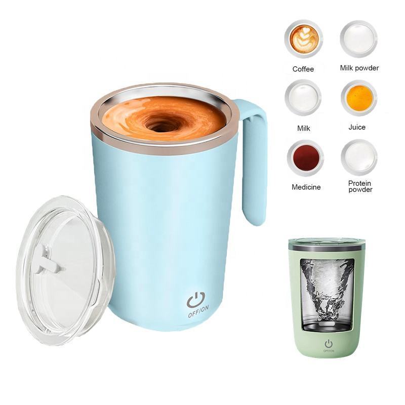 NEW Custom Waterproof Self Stirring Coffee Mug Rechargeable Automatic Electric Mixing Cup with Lid for Coffee/Milk/Tea