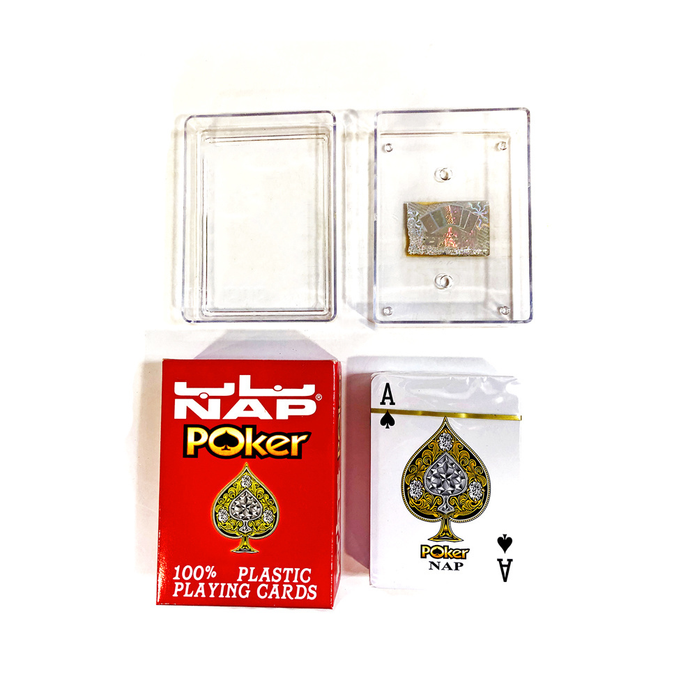 Yexi NAP Original Poker Playing Card Washable Factory Wholesale Casino Playing Card Set Plastic Waterproof Double Box Poker Card