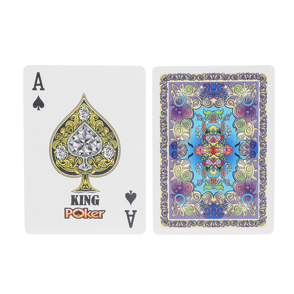 Yexi King Poker Plastic Playing Card Washable Casino Gambling Playing Card Set Board Game Waterproof PVC Playing Poker Card