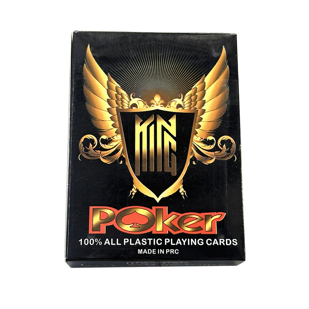 Yexi King Poker Plastic Playing Card Washable Casino Gambling Playing Card Set Board Game Waterproof PVC Playing Poker Card