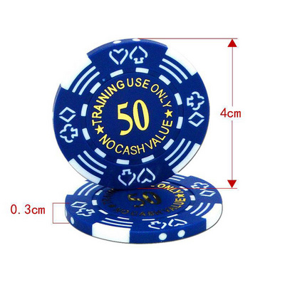 Yexi Custom 11.5g ABS Poker Chip Cheap Casino Poker Chip Set Las Vegas Texas Hold'em  Plastic Poker Chip  Coin