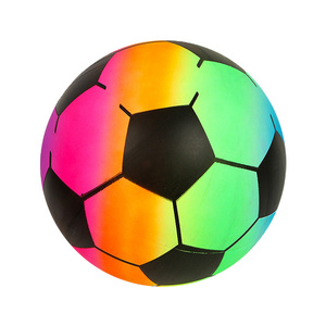 Yexi Rainbow Inflatable Ball Led Light 9inch 6inch Beach Ball Water Filling Wholesale Cheap Custom Logo PVC Toy Football AQ8A811