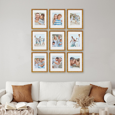 Picture Frames Set of 11 Rustic Picture Frames Collage Picture Frames Set for Tabletop or Wall Decor