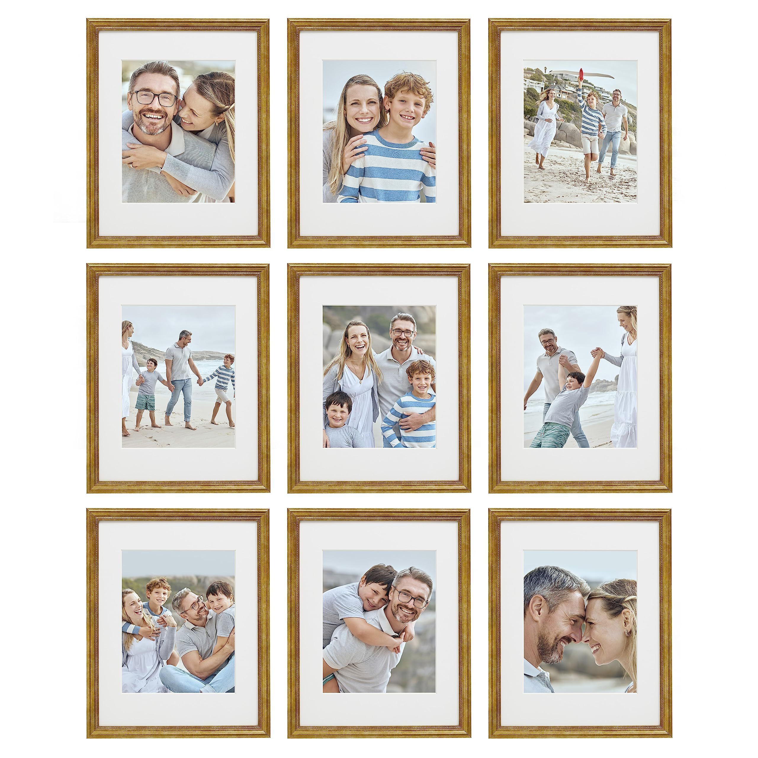 Picture Frames Set of 11 Rustic Picture Frames Collage Picture Frames Set for Tabletop or Wall Decor