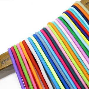 2.5 mm Strong Stretch elastic bungee cord colorful round elastic shock rope rubber cord