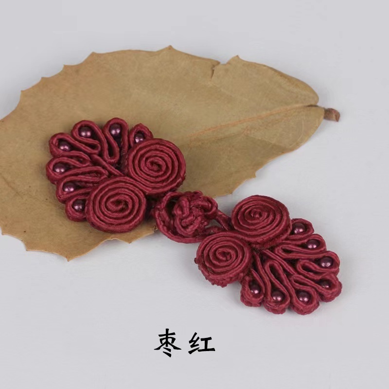 Hot selling colorful chinese knot frog closure buttons chinese fabric buttons