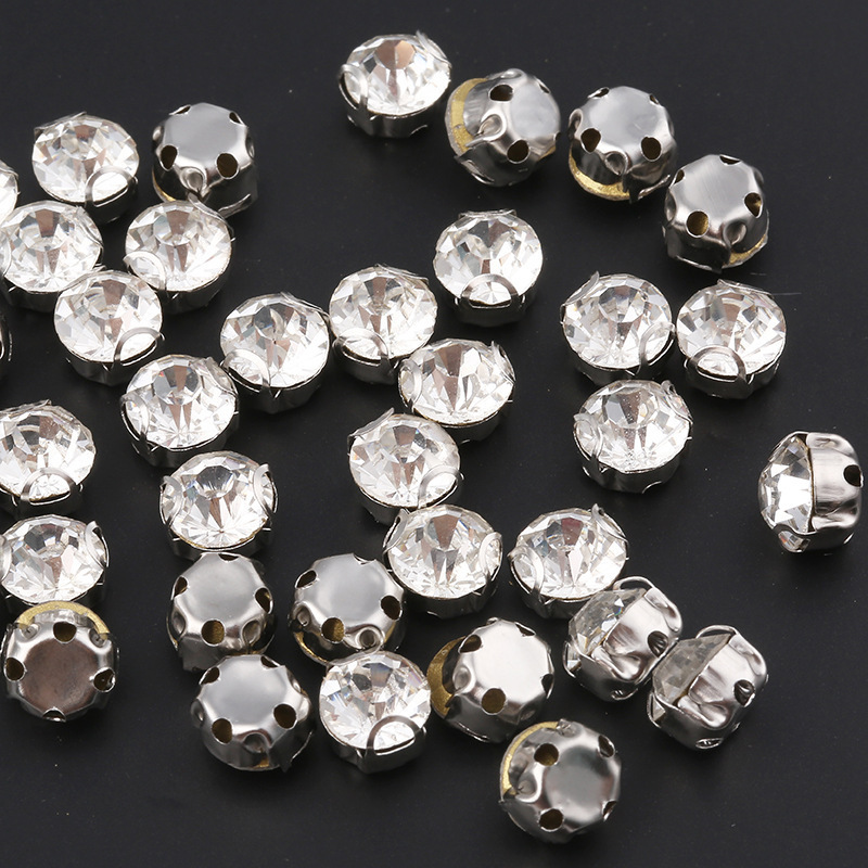 3mm 4mm 5mm 6mm 7mm 80mm 10mm Big Crystal Stones Round  Glass Rhinestone for Crafts