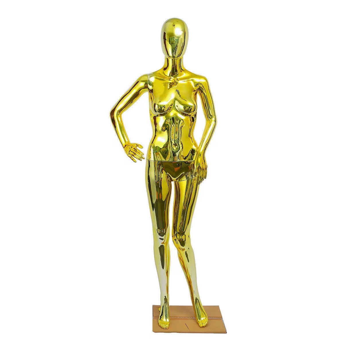 Shinny Gold Chrome Mannequin Silver Golden Display Shop Window Women Full Body Fiberglass Mannequins