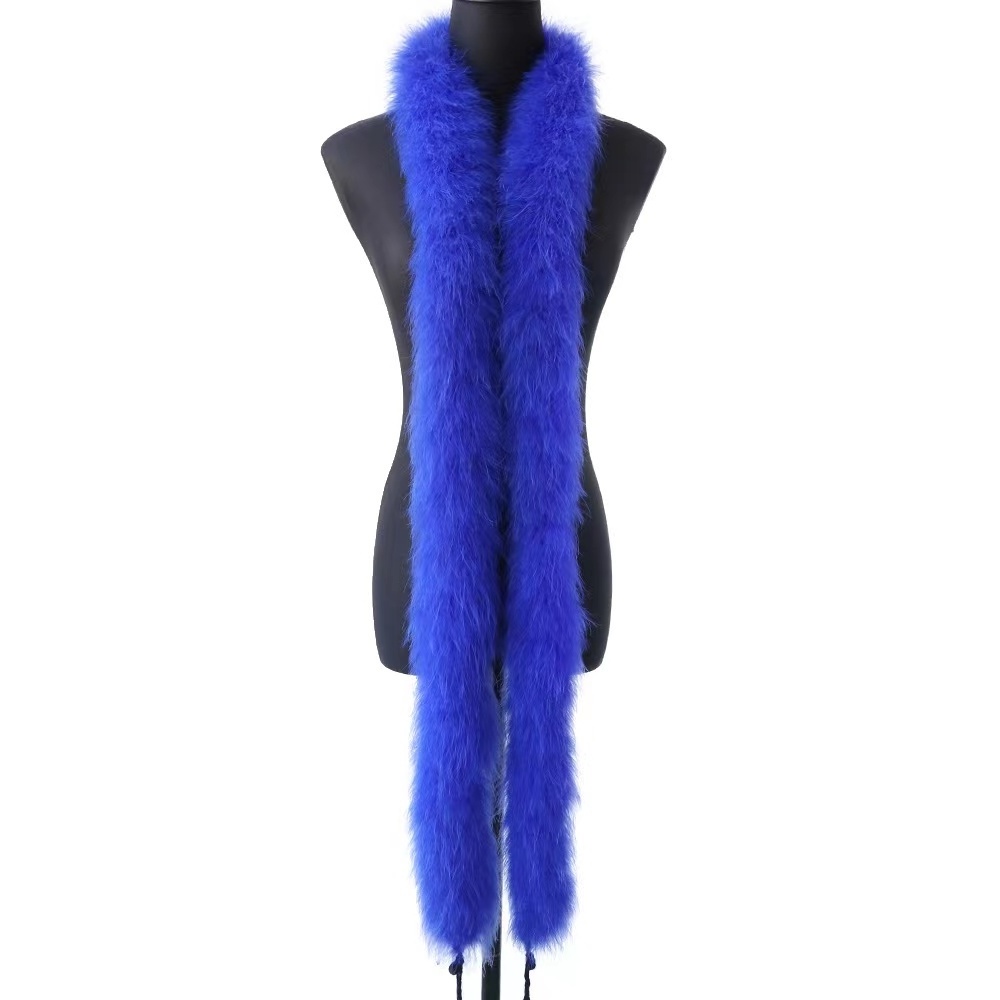 Luxury 50g leather suede faux fluffy ostrich feather boa feather