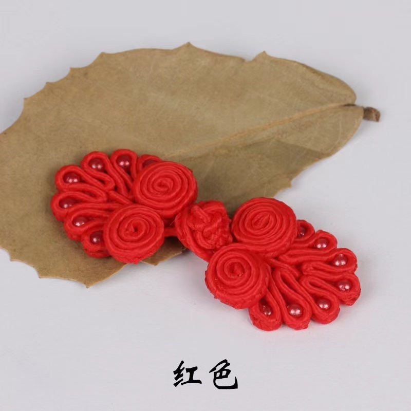 Hot selling colorful chinese knot frog closure buttons chinese fabric buttons