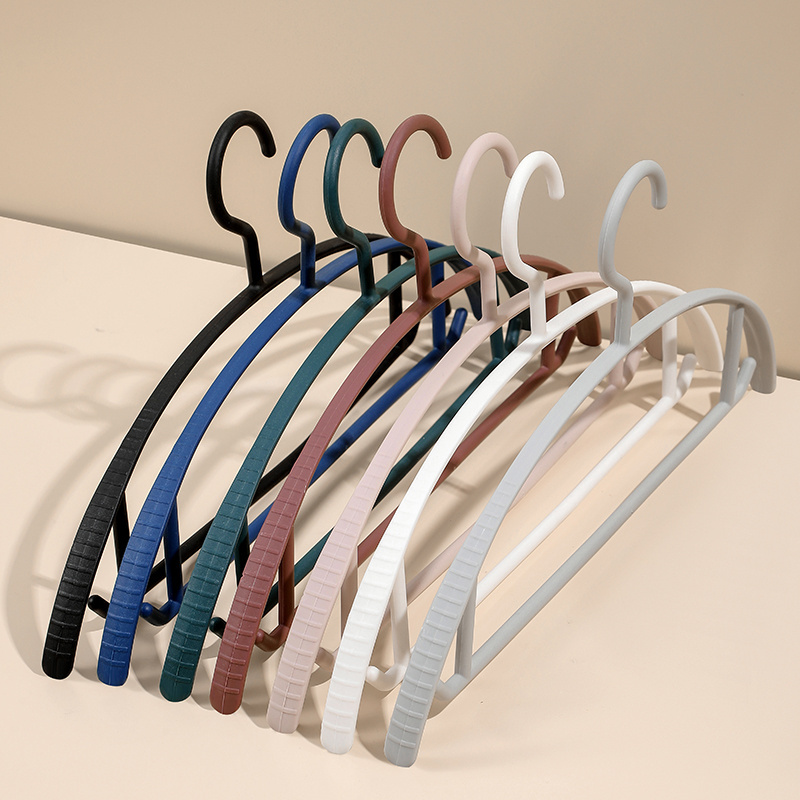 Manufacturer Spot Household Plastic Traceless Adult Dry And Wet Hanger Wardrobe Clothes Storage Rack