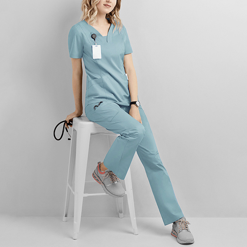 High Quality Scrub Suit Unisex Medical Scrubs Wholesale Fashionable Hospital Uniforms Custom Nurse Scrubs Uniforms Sets