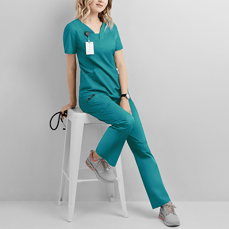 High Quality Scrub Suit Unisex Medical Scrubs Wholesale Fashionable Hospital Uniforms Custom Nurse Scrubs Uniforms Sets