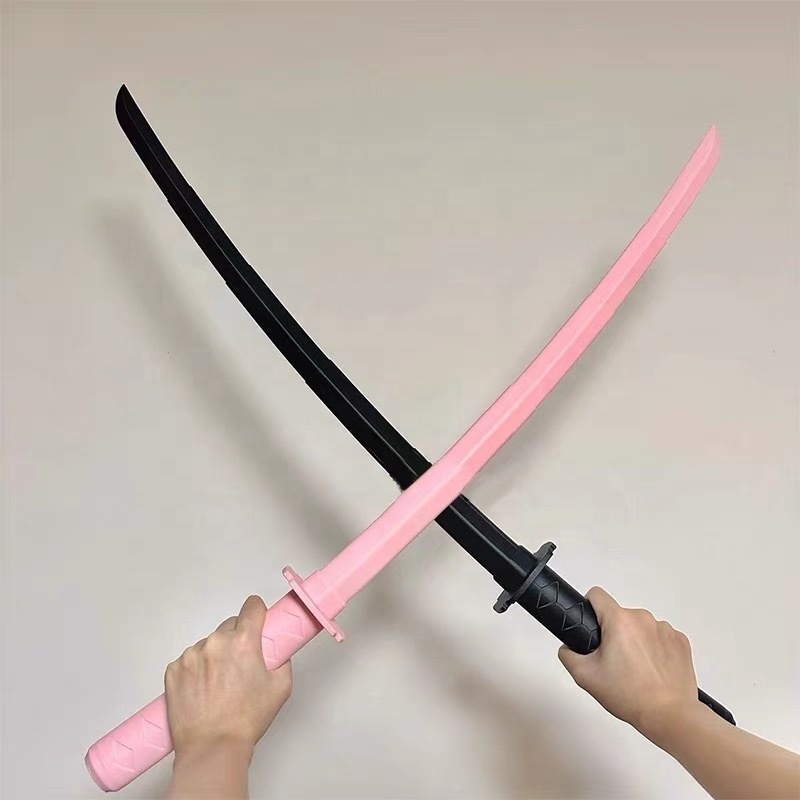 Samurai Retractable Tik Tok Boom 3d Gravity Novelty Toy Knife Banana Sword Radish Toys Children's Toys Wholesale