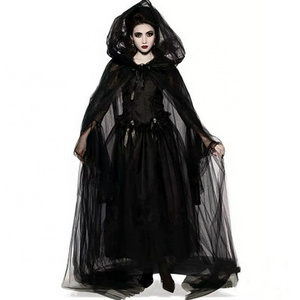 Halloween costumes Ghost bride Black Angel Witch Dress for party cosplay