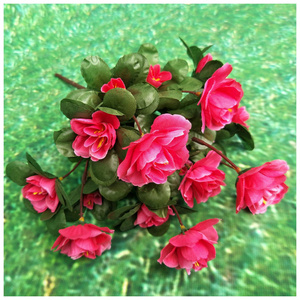 21 heads artificial azaleas flowers home decoration flowers for indoor and outdoor wedding plastic flower