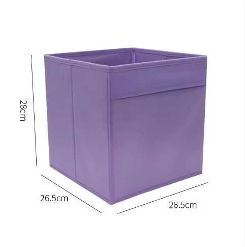 Nonwoven fabric  house hold storage fabric folding with handle clothes toy  kid toy storage boxes bin organizer