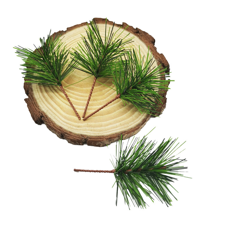 New Pine Needles Made of PVC Simulation Material Pine Branches for Christmas Garlands & Wreaths Decoration and Accessories