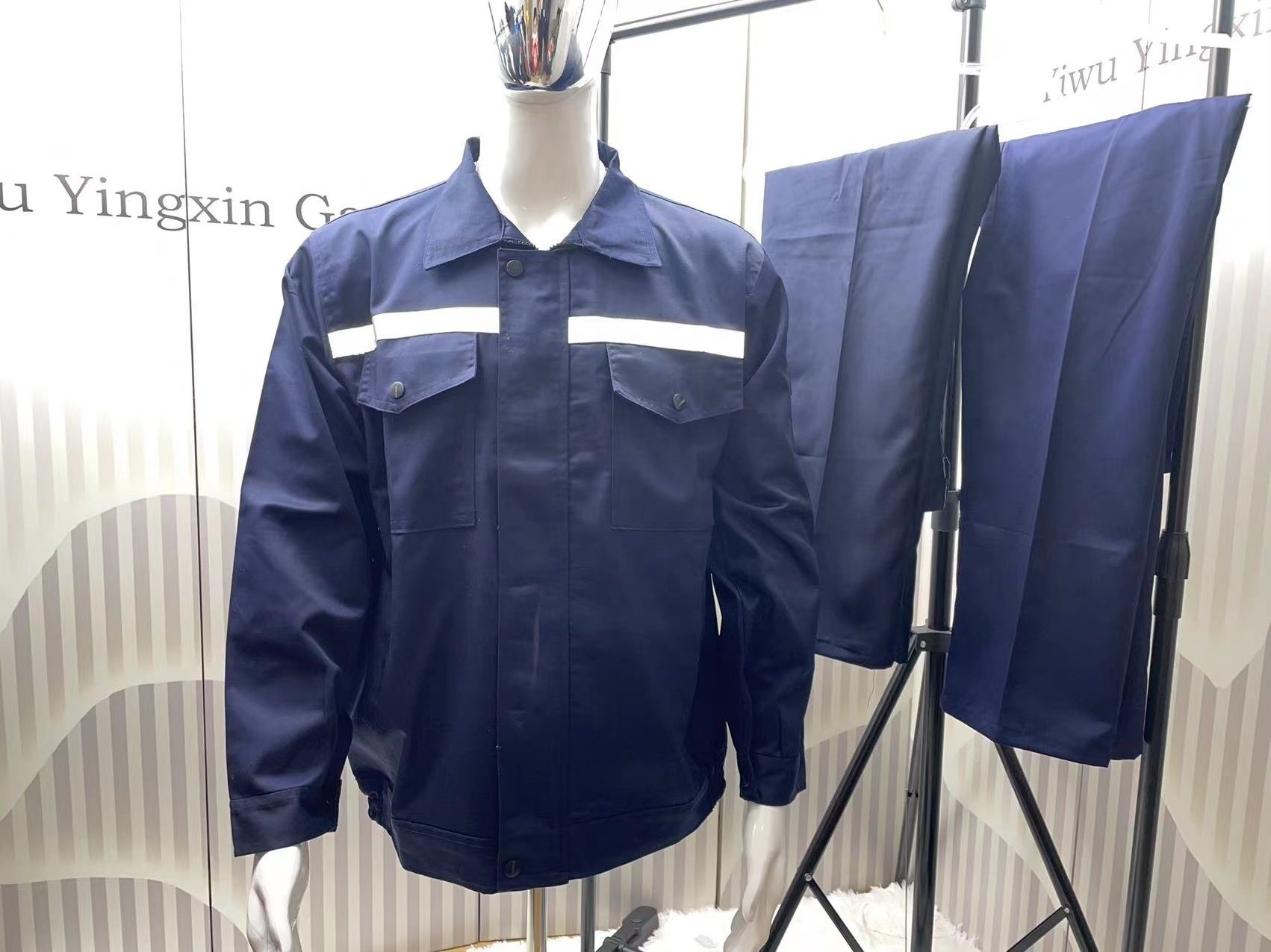 Custom overall safety workwear work suit work clothes men High quality mining worker uniform Men's workwear for work jacket