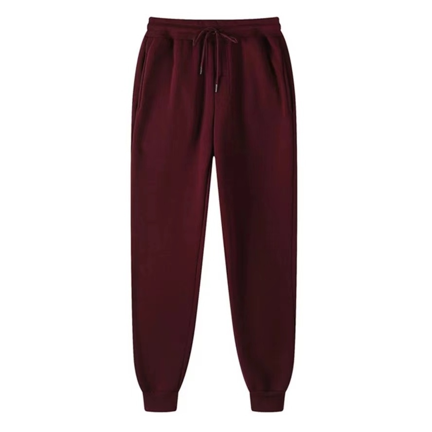 custom brown fleece sweatpants unisex print blank pink jogging pants wholesale track pants woman plain jogger for men