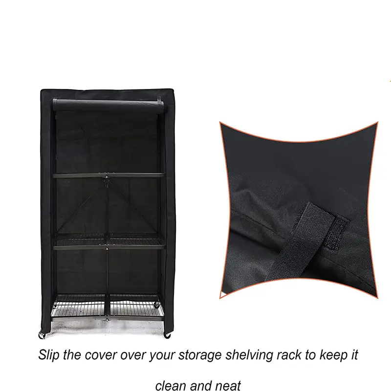 Protective Storage Rack Dust Cover Storage Shelf Cart Cover Waterproof Storage Shelving Unit Cover