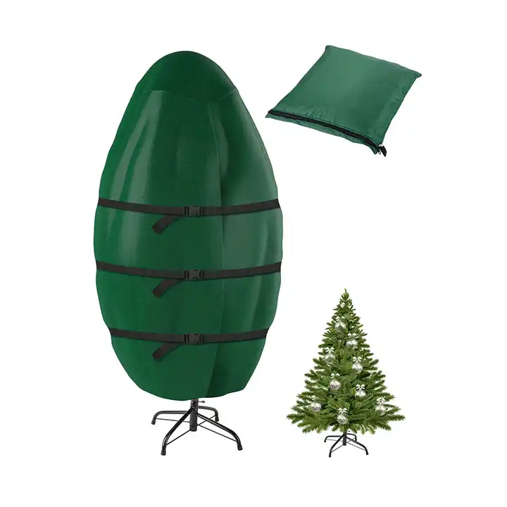 Christmas Tree Storage Bag Tree Standing Assembled Storage Upright Foyer Tree Storage Bag