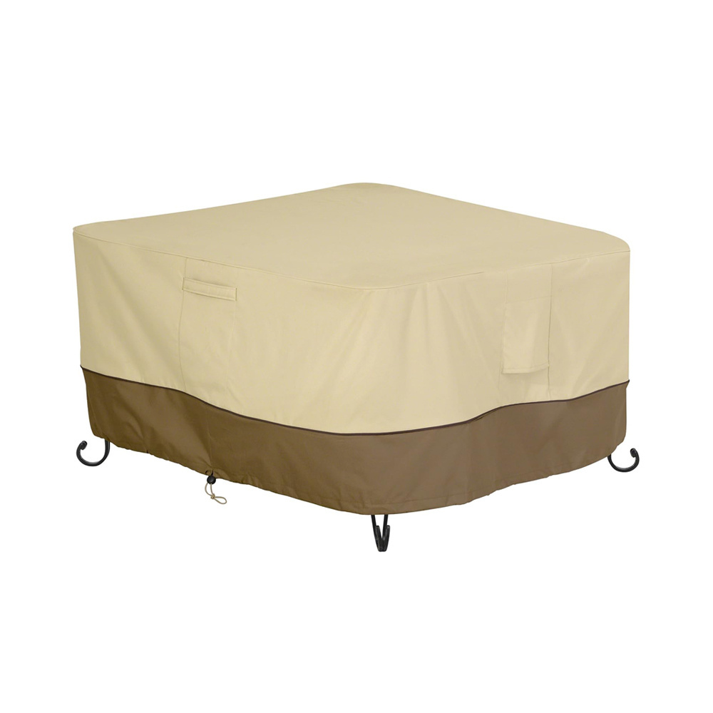 Veranda Water-Resistant Square Fire Pit Table Cover Outdoor Table Cover