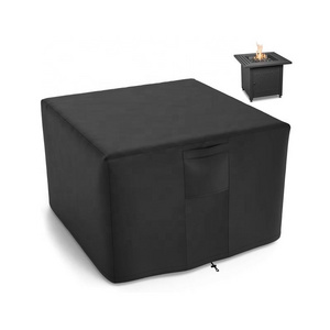 30 Inch Square Fire Pit Cover for Propane Fire Pit Table 600D Waterproof Cover Fits 28-30 Inch Fire Pit All Weather Resistant