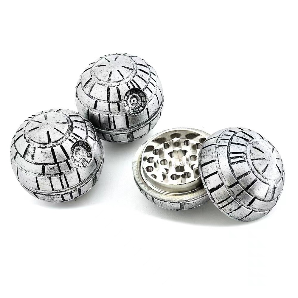 3 Layers Death Star Droid BB8 Grinder Herb Crusher Metal Material Origin herb grinder smoke accessories