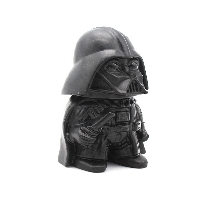 3 Layers Darth Vader Shape Grinder Smoke Crusher Grinder Tobacco Metal Customized Material Origin herb grinder