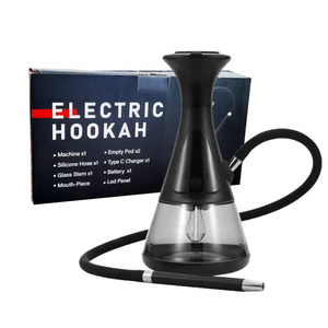 wholesale Luxury Rechargeable Electric Hookah with hookah accessories Acrylic Shisha