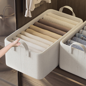 Hot Selling Closet Storage Steel Frame Home Wardrobe Organizer Basket Storage Box With Handles