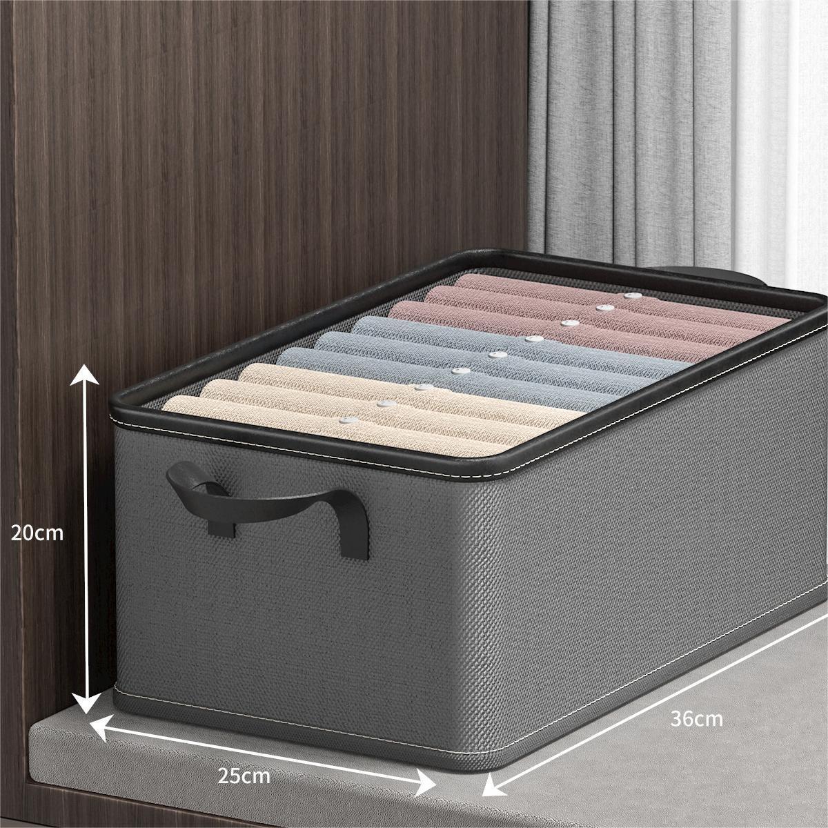 Storage Box Fabric Clothing Storage Box Clothing Wardrobe Foldable Pants Toy Storage