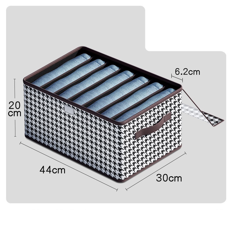 2023 New Clothing Storage Box Organizers 6 7 9 Grids Foldable Clothes Shirt Pants Organizers Closet Organizer