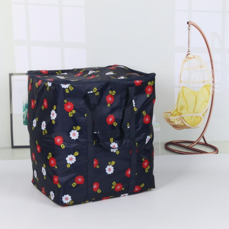 Wholesale Reusable Triple Layer Structure Grocery Tote Bag Shopping Container Picnic Basket With Reinforced Sturdy Long Handle