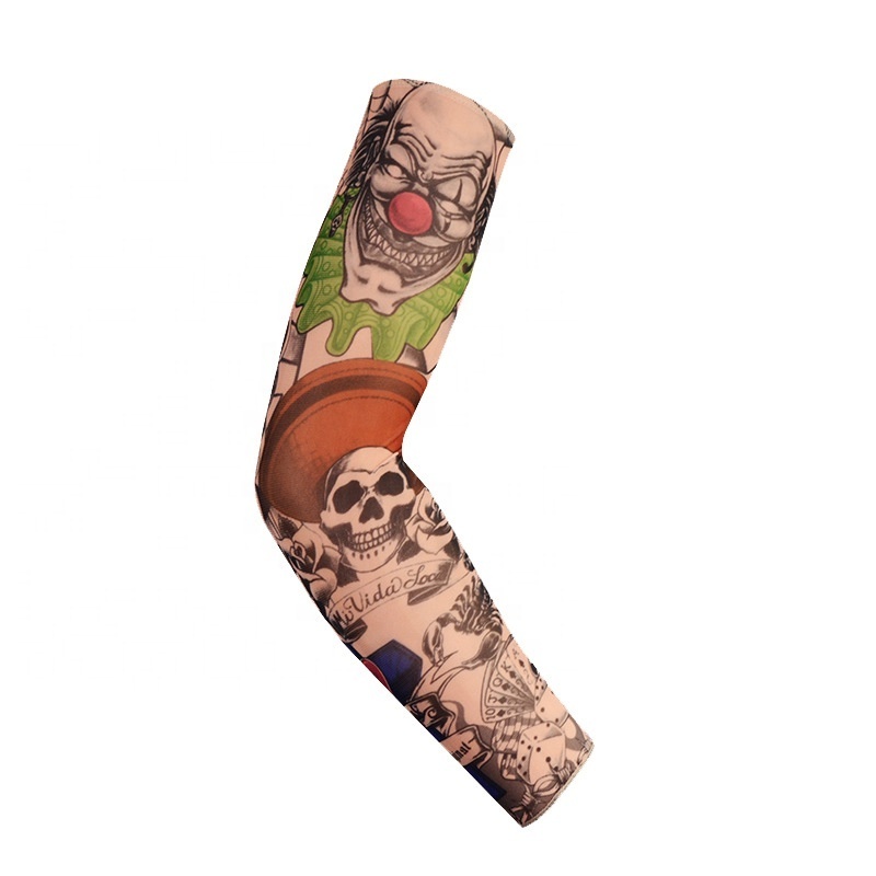 Promotion wholesale low MOQ fashion design colorful magic uv protection tattoo summer sport sleeve for adults