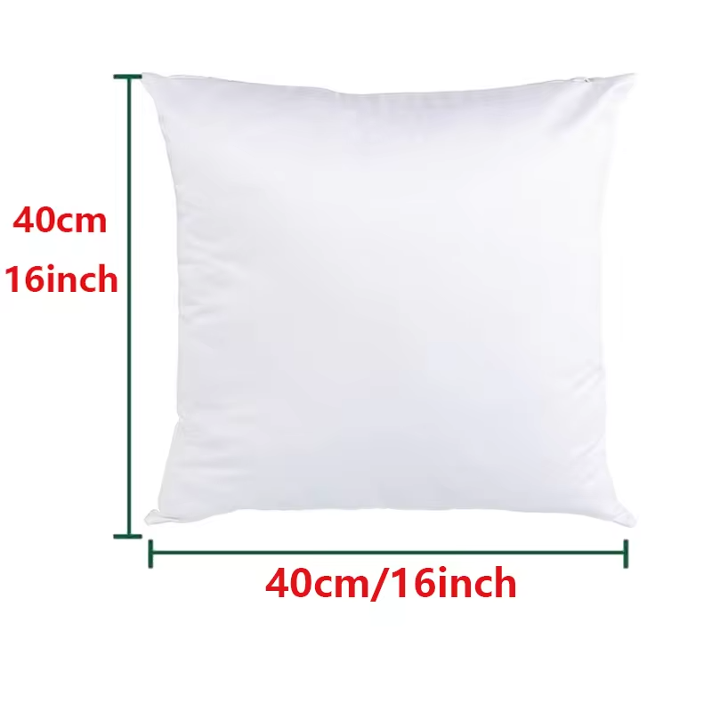 Sublimation blank DIY white pillow case Custom ultra soft polyester printed logo 40*40cm pillowcase seat cushions &pillow case